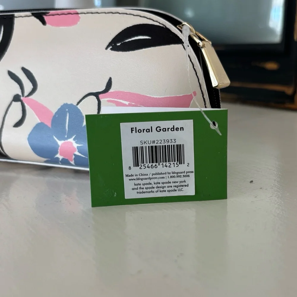 KATE SPADE Garden Floral Pencil Case with Spade Office Supplies - Picture 7 of 13